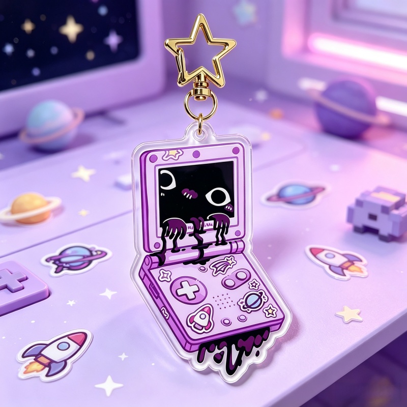 Акриловый брелок для игровой к – обзор и цена Retro Gaming Keychain