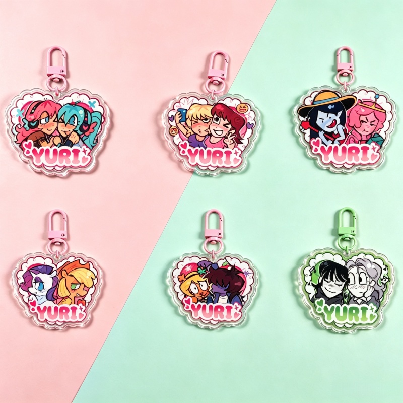 Акриловый брелок Yuri Time с м – обзор и цена Retro Gaming Keychain