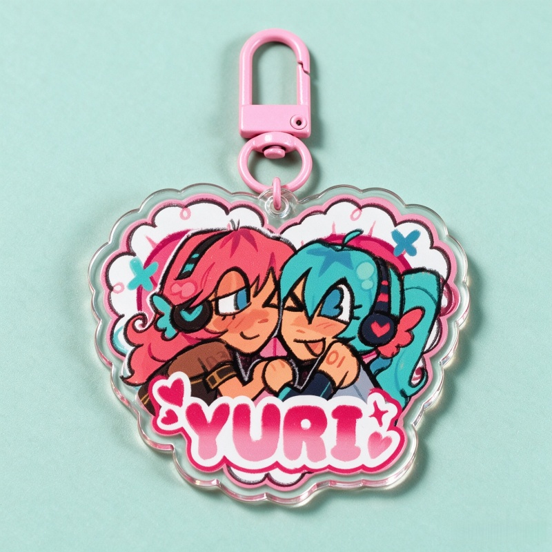 Акриловый брелок Yuri Time с м – обзор и цена Retro Gaming Keychain
